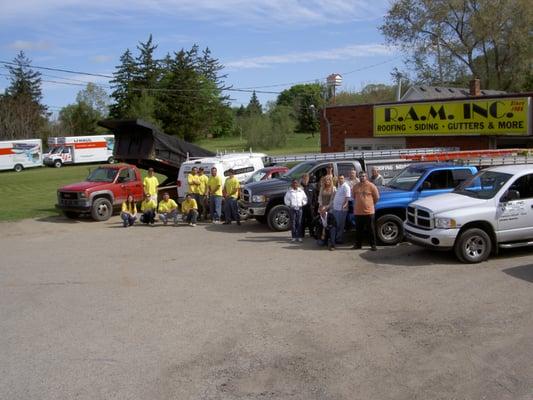 Some of our staff, trucks and building