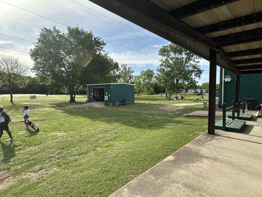 Storage shed and other golf holes