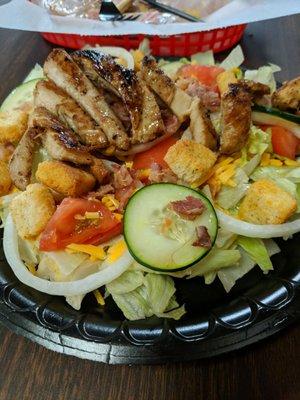 Just a grilled chicken salad. Trying to eat healthy