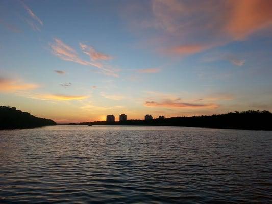 More of the sunrise paddleboard vs towers in Bonita Springs, Florida.