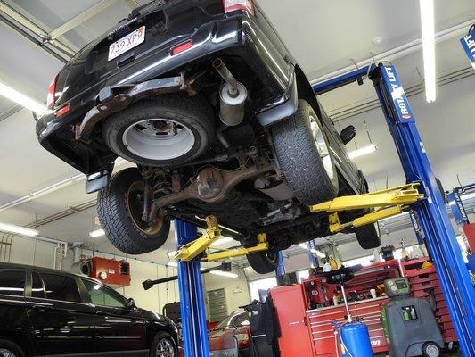 Something wrong with your vehicle? Let us get it up on a lift to check it out!