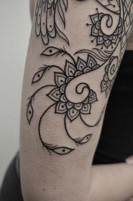 The best mendhi henna blackwork tattoo in houston