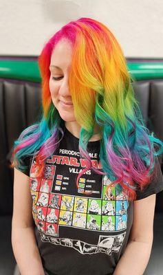 Vibrant hair color