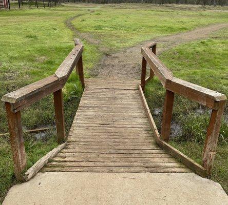 Bridge leading to their amazing trail!