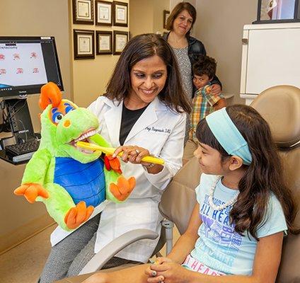 Dr. Pooja Kasperowski loves providing dental services for children