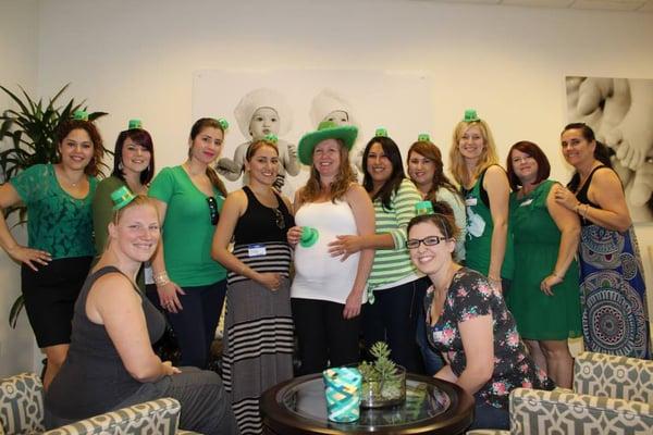 Lovely Surrogates at our St. Patricks Day.