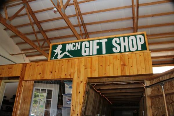 There is a gift shop that carries camper essentials as well as adult themed items.