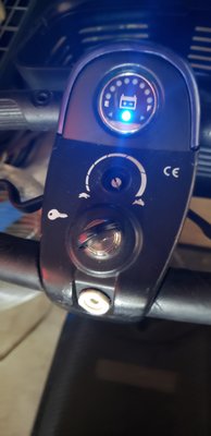 Speed control knob missing, battery meter not working