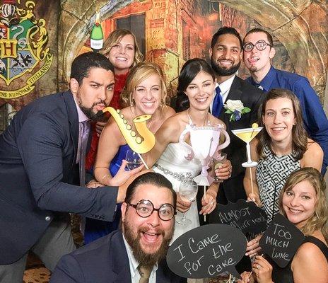 Harry Potter theme wedding photo booth