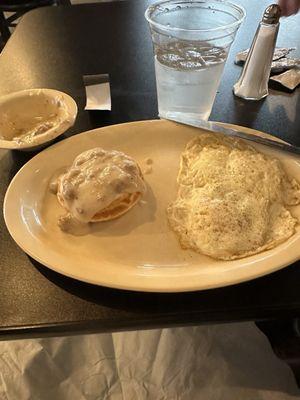 Silver Biscuits & Gravy with Eggs