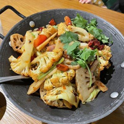 Cauliflower Dry Pot Dish