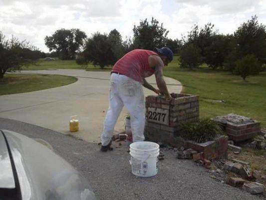 Brick mailbox repair/build starting at $350