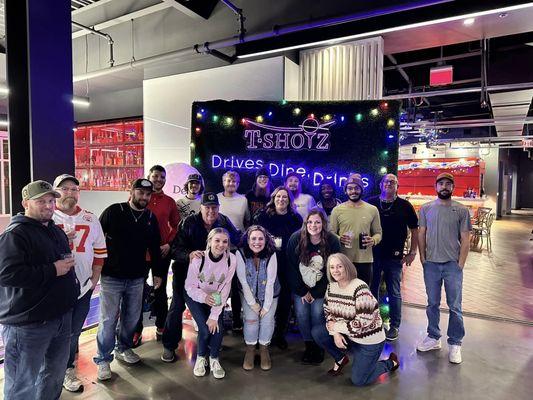 Company Christmas party at T-Shotz