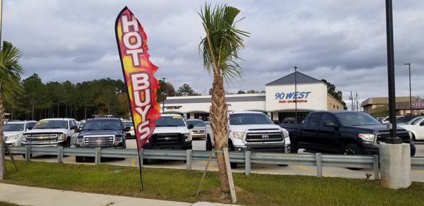 There is always some HOT BUYS going on at 90 West Auto & Marine. There is financing available right next door. Come check us out!