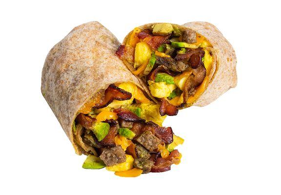 BYO Breakfast Burrito - Bacon, Sausage, Eggs, Cheese and Avocado