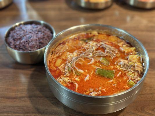 Original Yuk Gae Jang with Pasta or Ramen