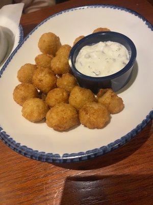 Fried scallops