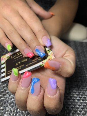 Colorful nails