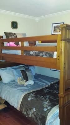 We make up bunk beds too.