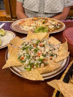 Ceviche and Shrimp Mazatlan