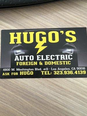 Hugo's Auto Electric