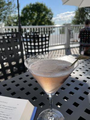 Seasonal cocktail on the deck