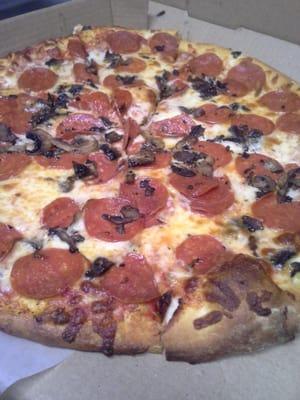 Carry out special with pepperoni and mushroom