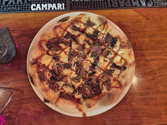 Marsala Beef Pizza