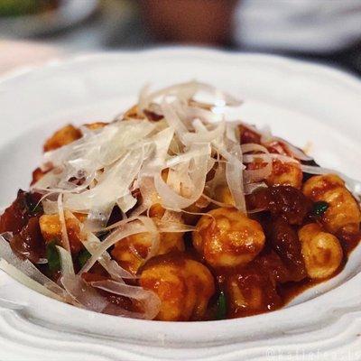 Gnocchi with serrano chili & fermented crab