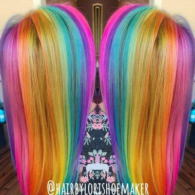 Rainbow hair!