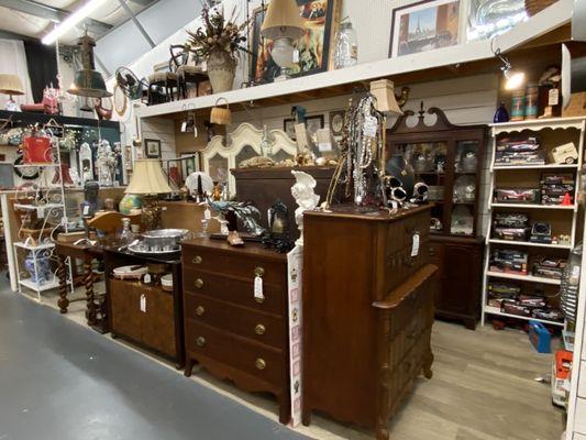 Antique furniture and toys