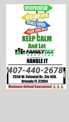 Keep calm and let us file your tax return!