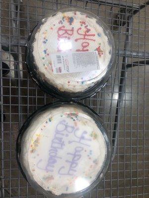 Birthday cake for $11.99