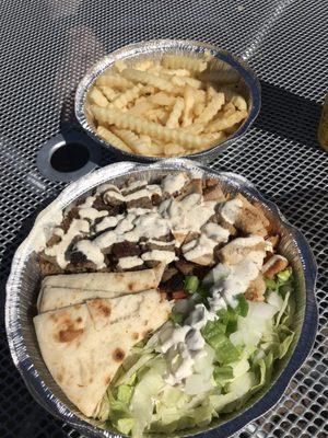 Combo (chicken & lamb) over rice