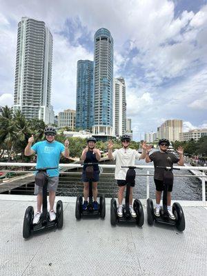 Segway tour by the river