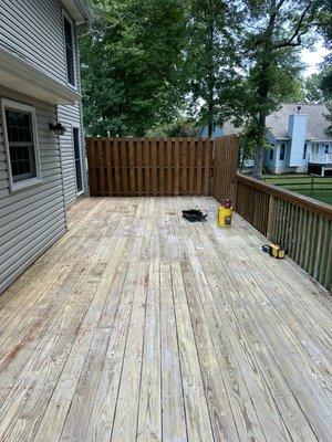 Deck stripping