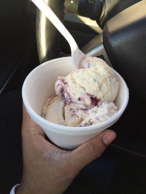 Blueberry cheesecake ice cream!