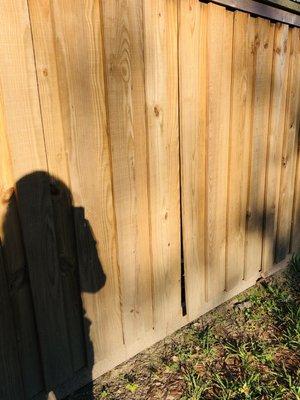 I have been unable to get them to come out and fix the issues with the fence.  Boards not nailed correctly, warping, etc.