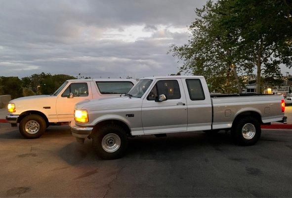 1996 Bronco and F150 bodywork and paint! Super Clean...