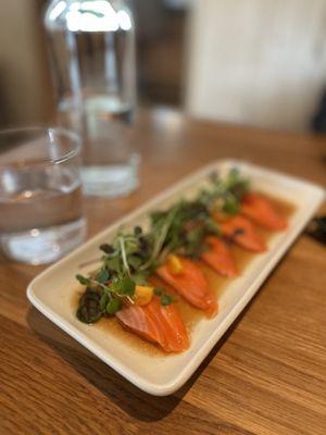 King salmon carpaccio