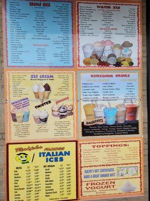 Menus and prices