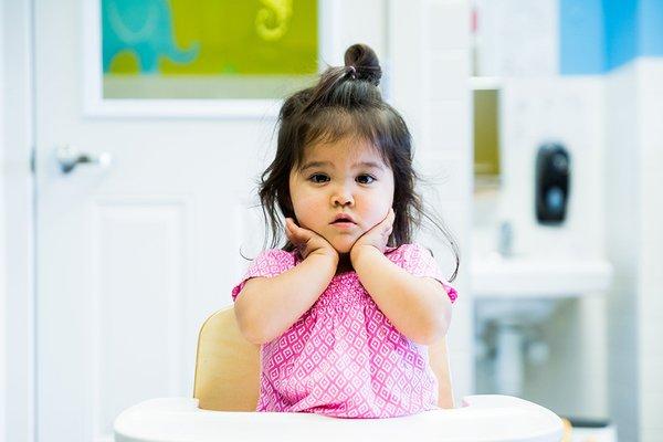 Child in classroom.