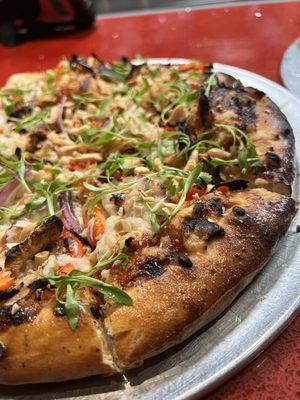 Thai chicken pizza