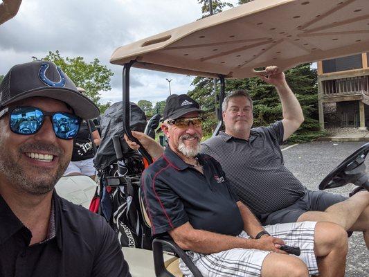 Our realtors taking a break from buyers and sellers to enjoy a day of golf at Hickory Hills in Baldwinsville!