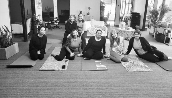 We recently held a relaxing yoga class at La Perla, welcoming all levels for a peaceful hour focused on wellness and self-care