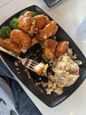 Orange chicken!