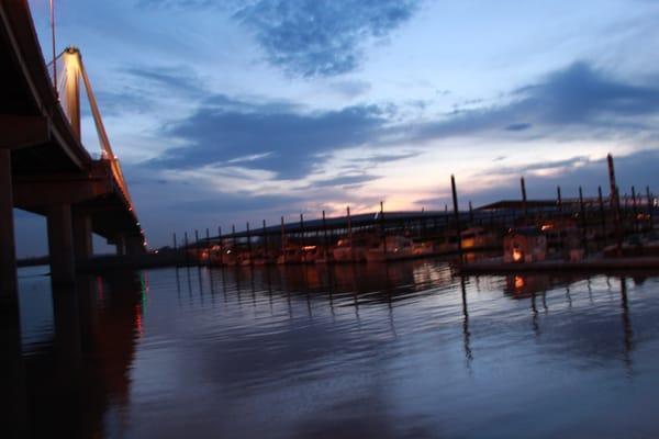 Alton Marina at dusk