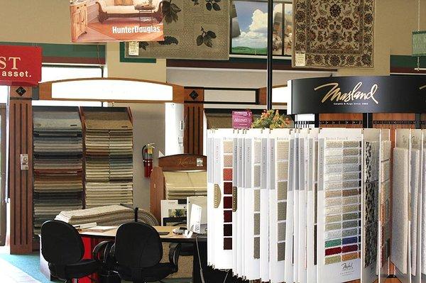 Great selection of name brand carpets