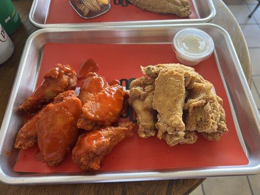 Cajun and Lemon Pepper wings