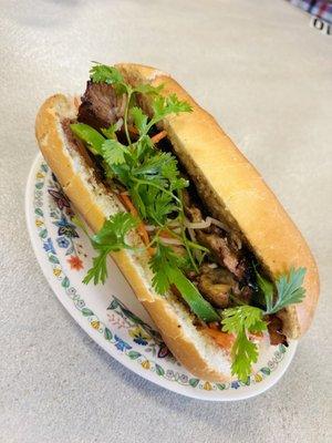 Grilled pork banh mi